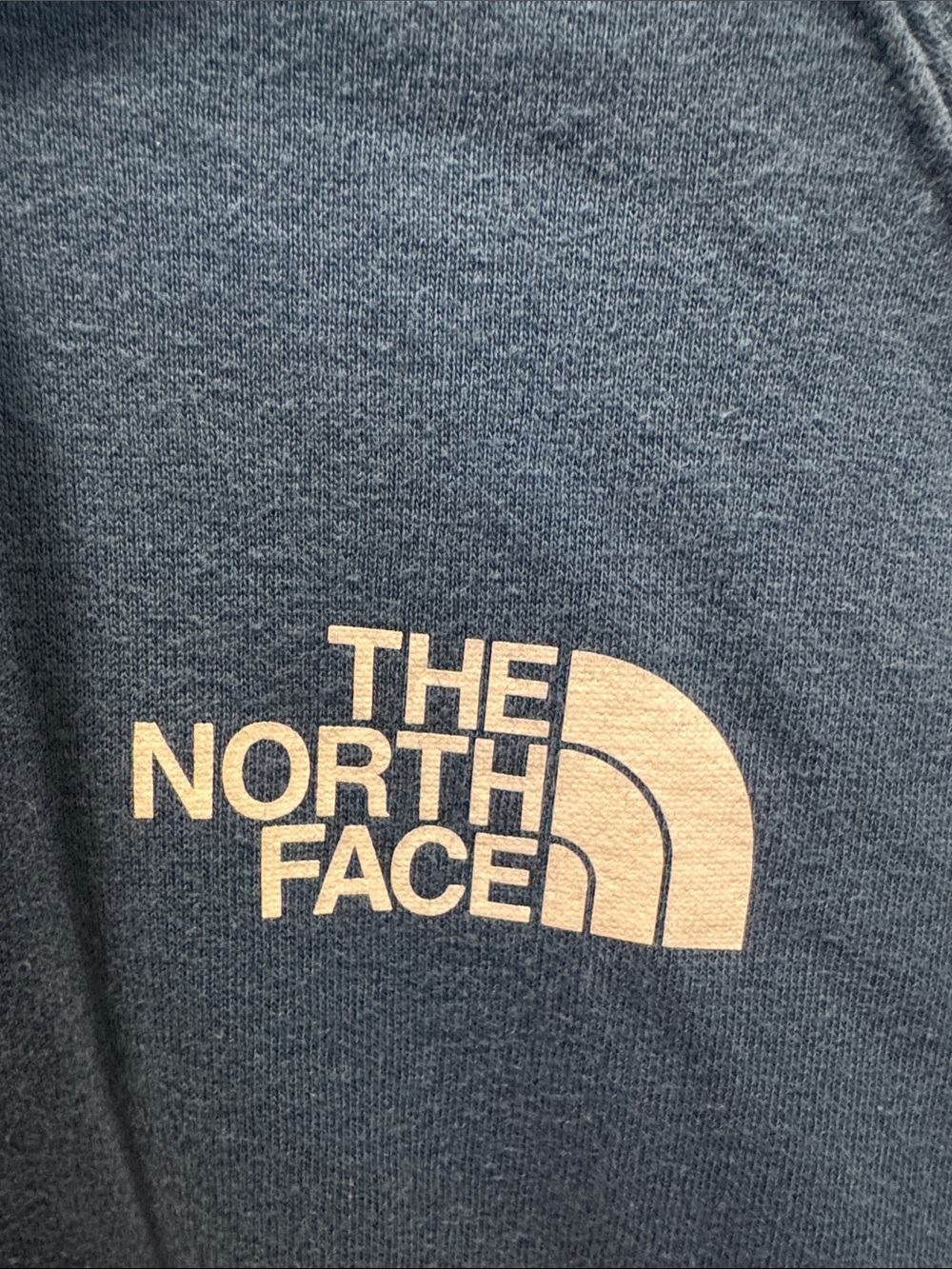 The North Face Blue Pullover Hoodie with White Logo - Picture 2 of 6